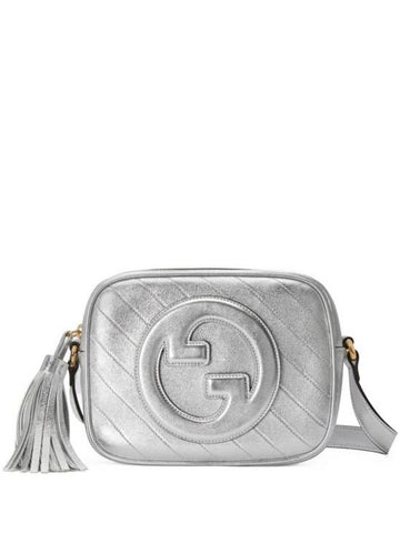 Blondie Small Leather Cross Bag Silver - GUCCI - BALAAN 1