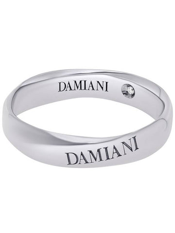 Brad Pitt Collaboration 18K White Gold Band Ring No 115 - DAMIANI - BALAAN 1