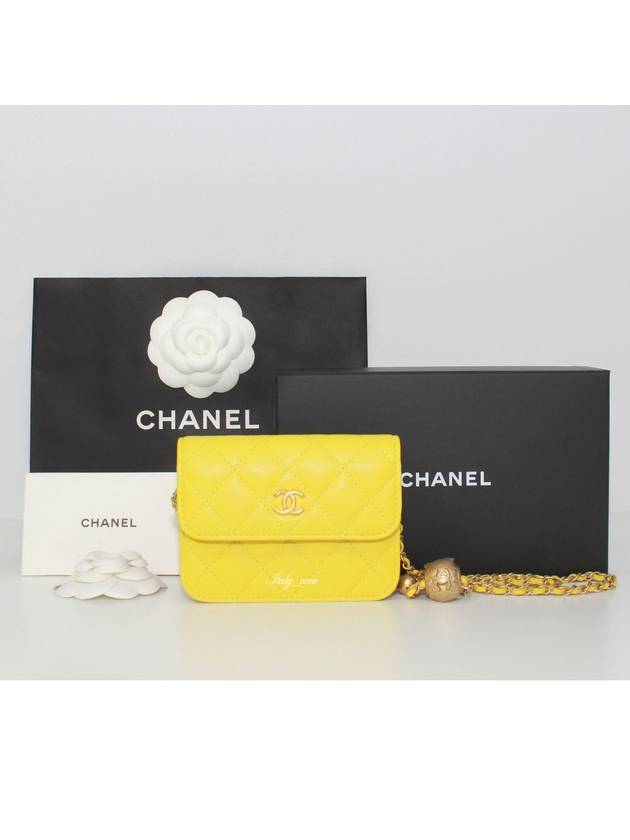 Classic gold ball mini cross bag yellow vintage gold AP1628 B02916 NL296 - CHANEL - BALAAN 1