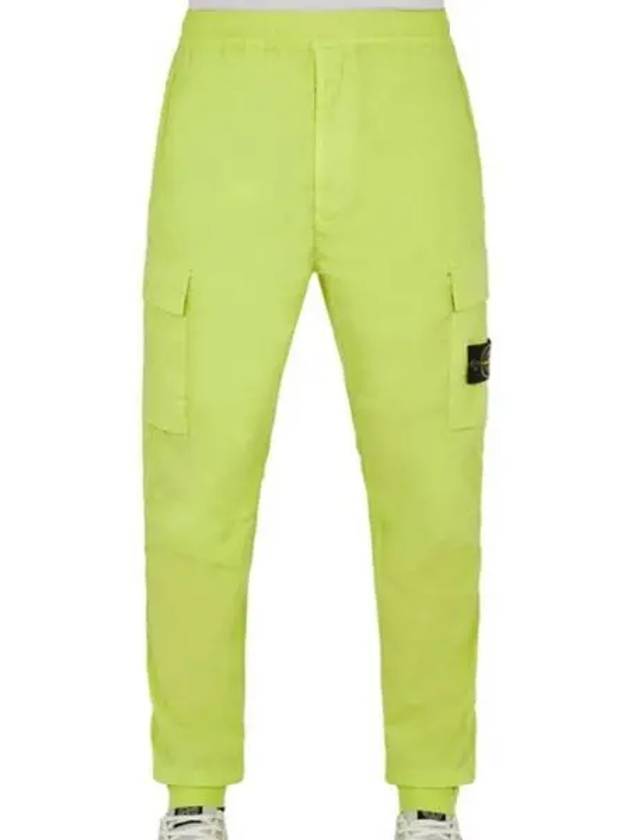 Men's Tella Paracadute Regular Fit Cargo Pants Lemon - STONE ISLAND - BALAAN 2