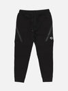 Diagonal Raised Fleece Track Pants Black - CP COMPANY - BALAAN 2