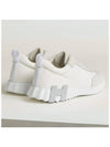 Bouncing Sneakers Mesh Suede Goatskin Blanc Blanc - HERMES - BALAAN 3