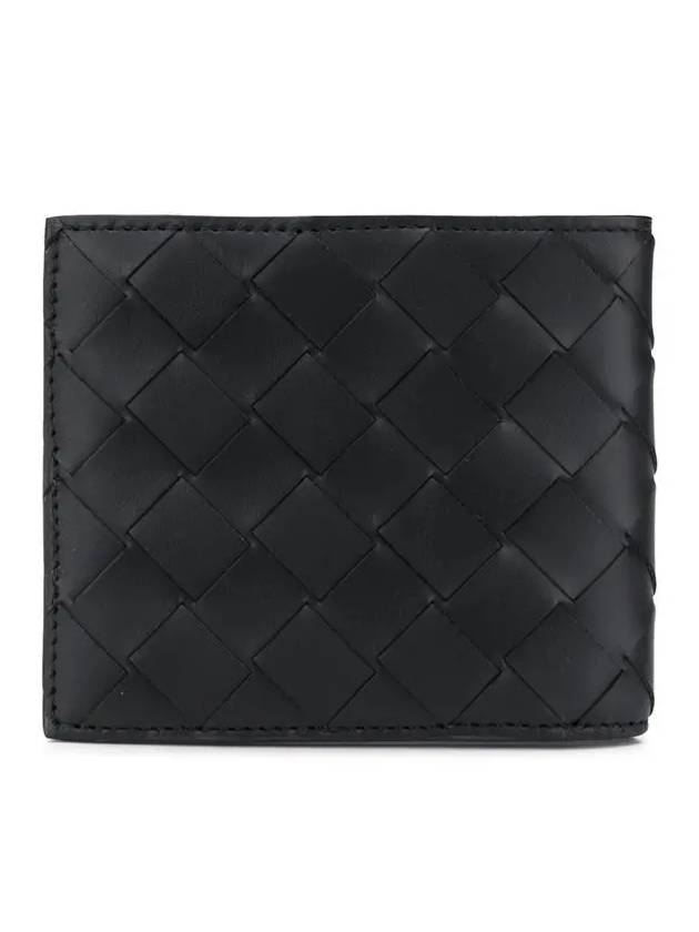 Intrecciato Bifold Half Wallet Black - BOTTEGA VENETA - BALAAN 5