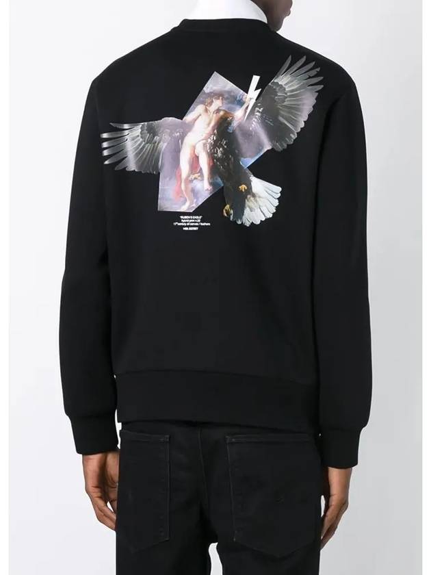 11th Anniversary Angel Eagle Sweatshirt Black BJS167L B547S 01 - NEIL BARRETT - BALAAN 5