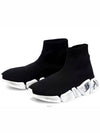 Speed ​​2.0 Graffiti Knit High Top Sneakers Black - BALENCIAGA - BALAAN 4