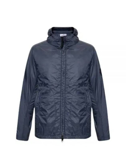 Garment Dyed Micro Yarn Hooded Jacket Navy - STONE ISLAND - BALAAN 2