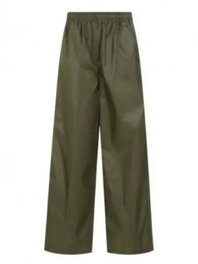 Re-Nylon Trousers Straight Pants Green - PRADA - BALAAN 2