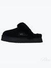 Women's Diskett Fleece Platform Slippers Black - UGG - BALAAN 2