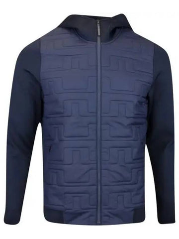 Quilted Hybrid Hooded Jacket AMOW09066 6855 Men s Quilt - J.LINDEBERG - BALAAN 1