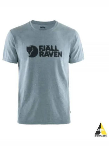 24 Men s Logo T Shirt Uncle Blue Melange 87310520 999 M BLUEMELANGE - FJALL RAVEN - BALAAN 1