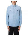 Indigo Chambray Long Sleeve Shirt Light Blue - POLO RALPH LAUREN - BALAAN 2