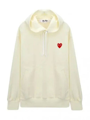 Red Waffen Hooded Sweatshirt - COMME DES GARCONS - BALAAN 1