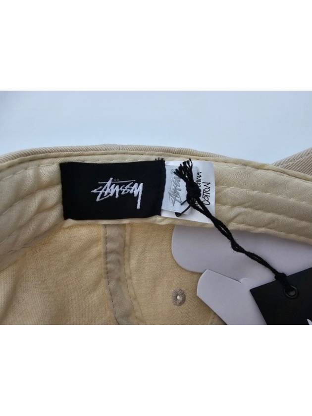 AU AUSTRALIA CLUB CROWN LOW PRO CAP ST723S3002 NATURAL ONE SIZE - STUSSY - BALAAN 8