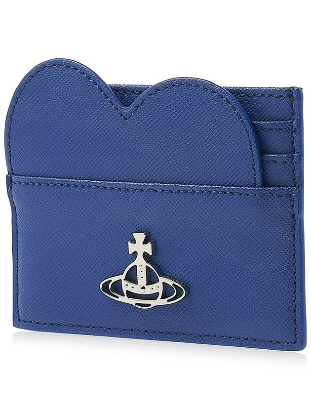 Debbie Logo Heart Card Wallet Blue - VIVIENNE WESTWOOD - BALAAN 3