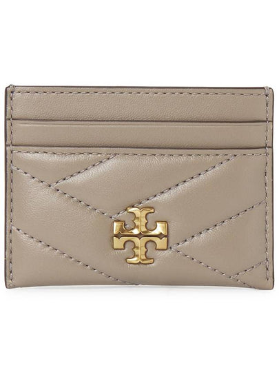 Kira Chevron Logo Card Wallet Grey - TORY BURCH - BALAAN 2