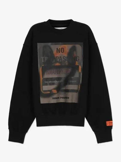 Graphic Print Sweatshirt Black - HERON PRESTON - BALAAN 2