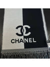 CC logo two tone double sided muffler scarf women men unisex black - CHANEL - BALAAN 6