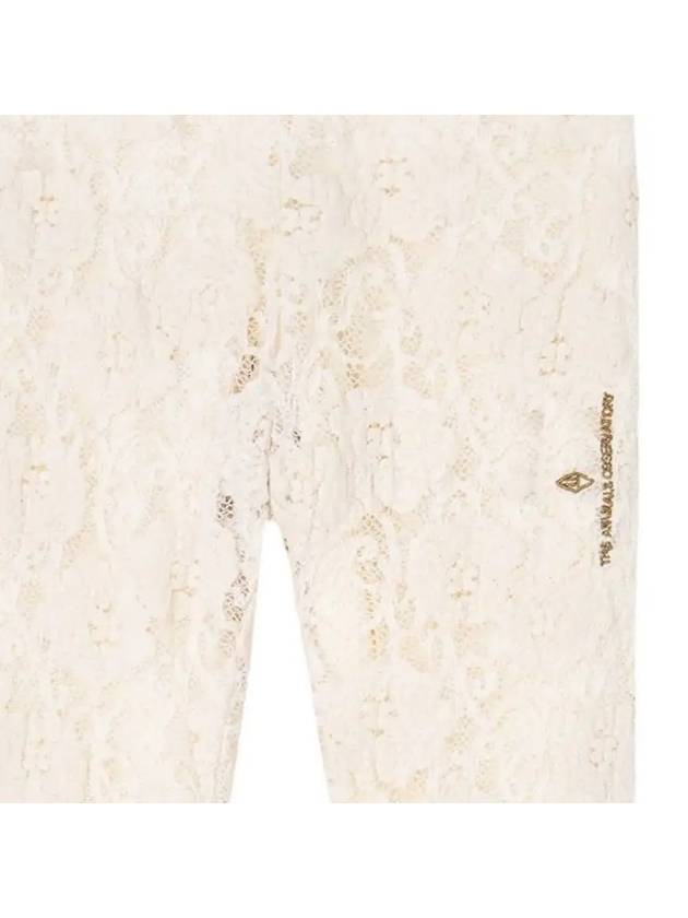 Kids Logo Lace Pants White F24039 036XX - THE ANIMALS OBSERVATORY - BALAAN 4