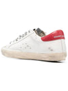 Superstar Suede Toe Red Tab Low Top Sneakers White - GOLDEN GOOSE - BALAAN 4