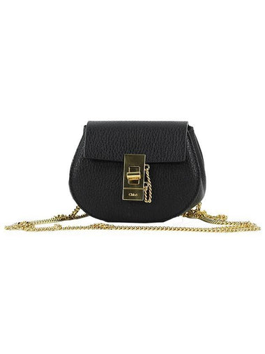 Drew Chain Mini Shoulder Bag Black - CHLOE - BALAAN 1