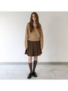 Pleated mini skirt BROWN - STAY WITH ME - BALAAN 2