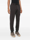 Compass Patch Cotton Jersey Track Pants Dark Grey - STONE ISLAND - BALAAN 4