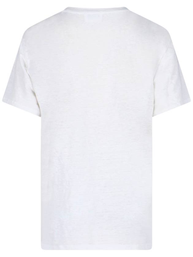 Zwell Logo Print Short Sleeve T-Shirt White - ISABEL MARANT - BALAAN 3