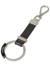 Saffiano Leather Key Holder Black - PRADA - BALAAN 9