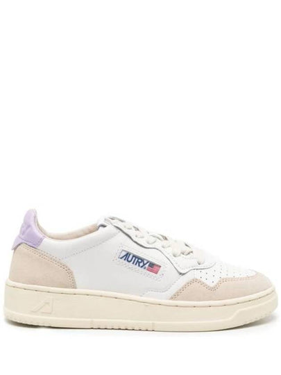 Medalist Suede Purple Tab Low Top Sneakers White - AUTRY - BALAAN 2