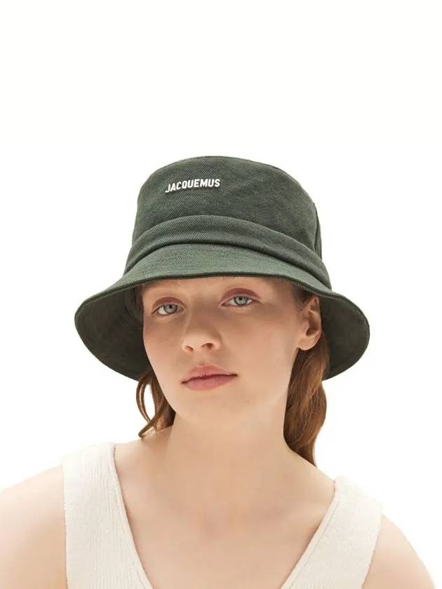 Le Bob Gajo Bucket Hat Dark Green - JACQUEMUS - BALAAN 8