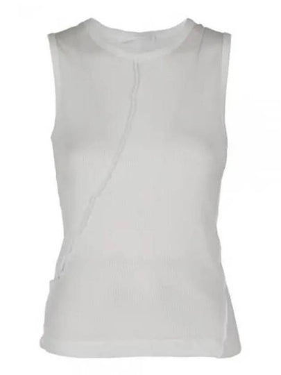 Twisted Muscle Tank Cotton Sleeveless White - HELMUT LANG - BALAAN 2