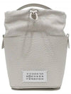 5AC Number Logo Texture Leather Bucket Bag Grey - MAISON MARGIELA - BALAAN 2