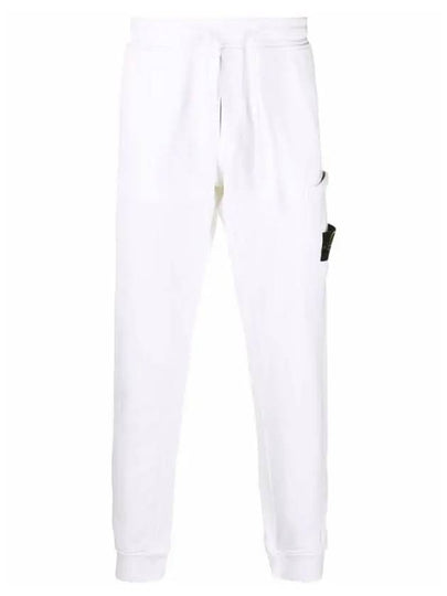 Waffen Patch Cotton Fleece Track Pants White - STONE ISLAND - BALAAN 2