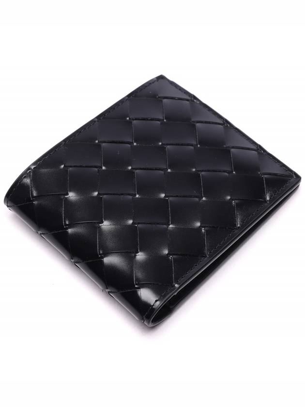 Intrecciato Half Wallet Black - BOTTEGA VENETA - BALAAN 6