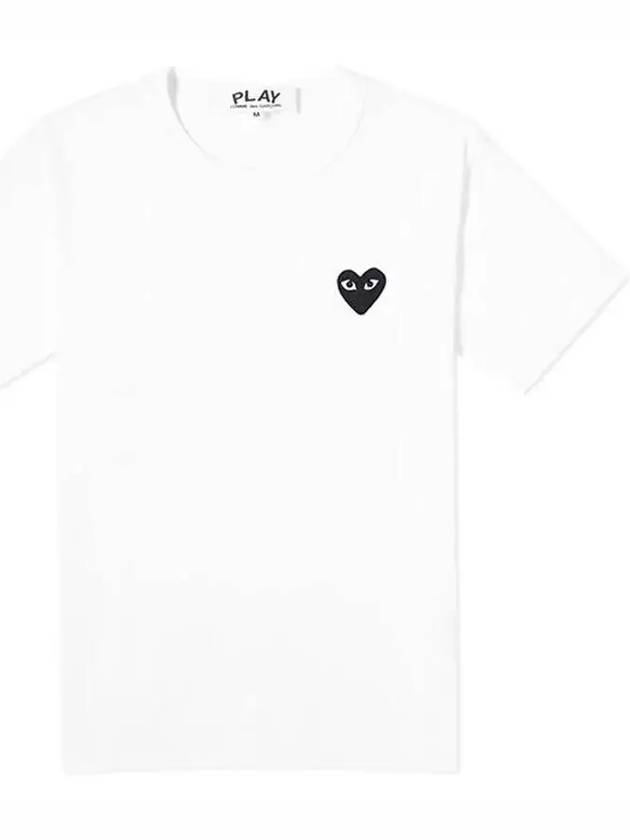 Play Small Black Waffen Short Sleeve T-Shirt P1 AZ T064 2 White - COMME DES GARCONS - BALAAN 2