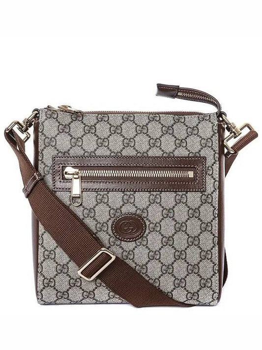 GG Superme Canvas Messenger Bag Beige Ebony - GUCCI - BALAAN 2