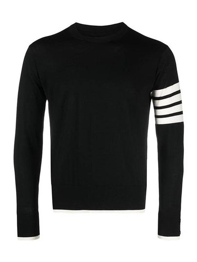 4-Bar Knit Top Black - THOM BROWNE - BALAAN 2