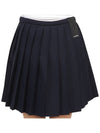 Women's SIERRA Pleated Skirt Navy - J.LINDEBERG - BALAAN 8