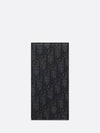 Vertical Long Wallet Black Oblique Jacquard - DIOR - BALAAN 3