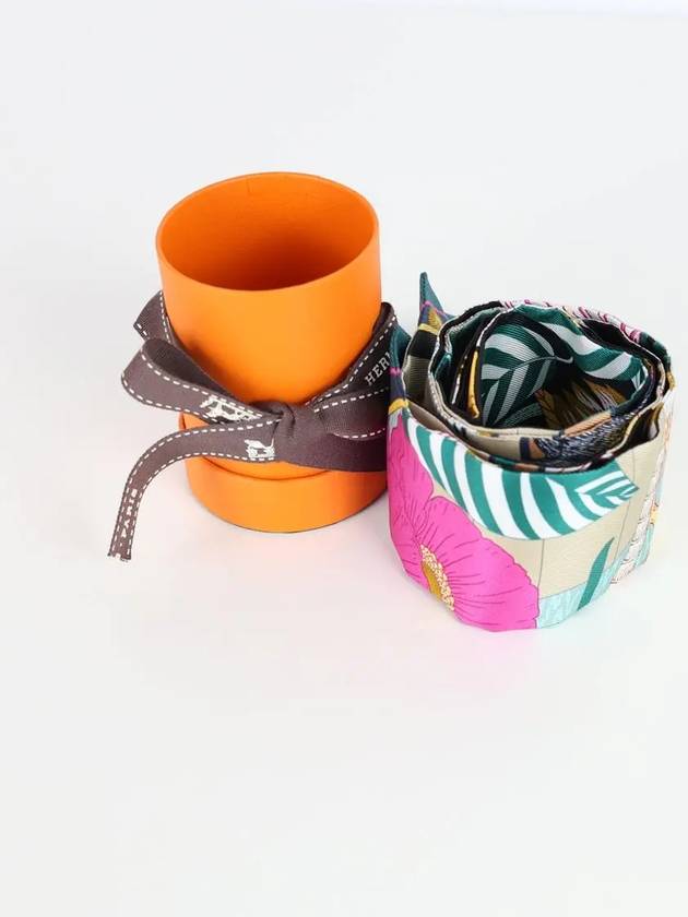 Precious Paradise Twilly Scarf Noir - HERMES - BALAAN 5