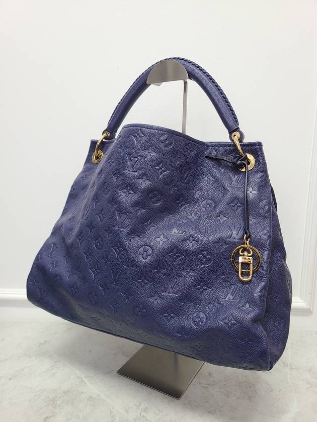 Navy Monogram Empreinte Atchi Shoulder Bag MM - LOUIS VUITTON - BALAAN 2