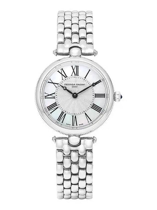 Classic Art Deco Round Metal Watch Sliver - FREDERIQUE CONSTANT - BALAAN 2