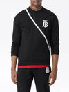 Men's Monogram Motif Sweatshirt Black - BURBERRY - BALAAN 5