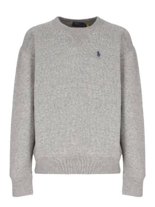 Embroidered Logo Pony Sweatshirt Grey - POLO RALPH LAUREN - BALAAN 2