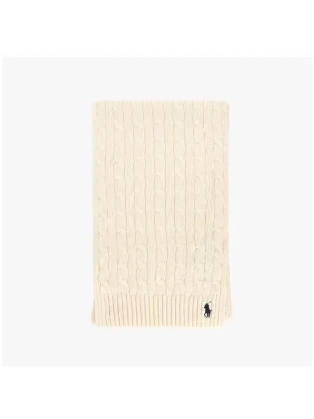 WC0525 110 Pony Cable Knit Muffler - POLO RALPH LAUREN - BALAAN 2