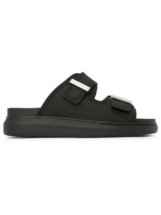 Hybrid Rubber Slippers Black - ALEXANDER MCQUEEN - BALAAN 2