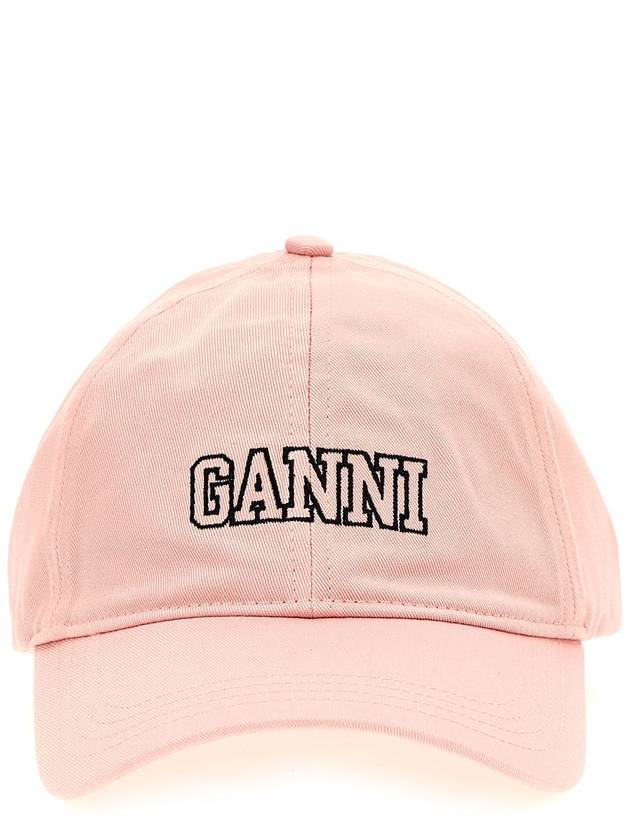 Embroid Logo Ball Cap Lilac - GANNI - BALAAN 2