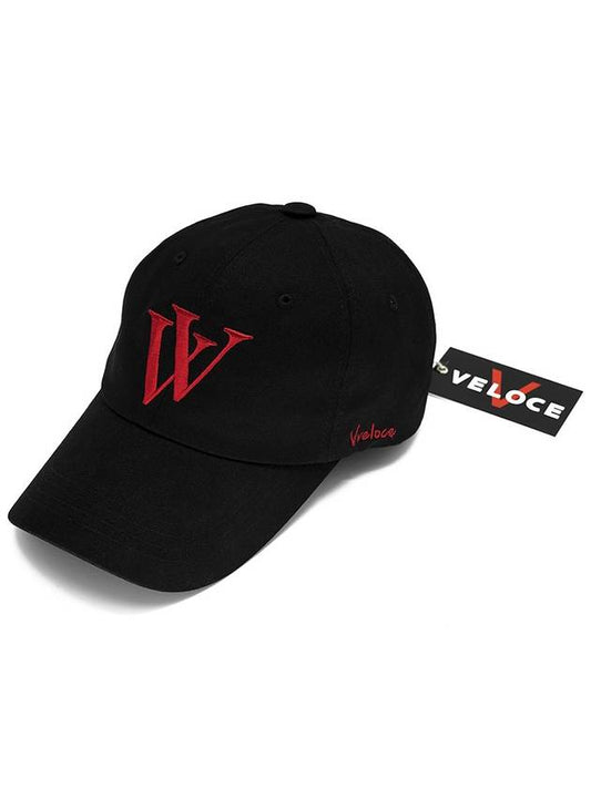 'KV' ball cap soft fit black R - VVELOCE - BALAAN 2