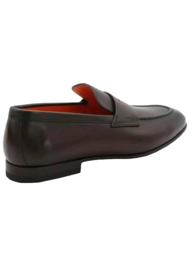 Penny Leather Loafer Brown - SANTONI - BALAAN 3