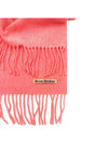 Wool Fringe Muffler Pink - ACNE STUDIOS - BALAAN 4